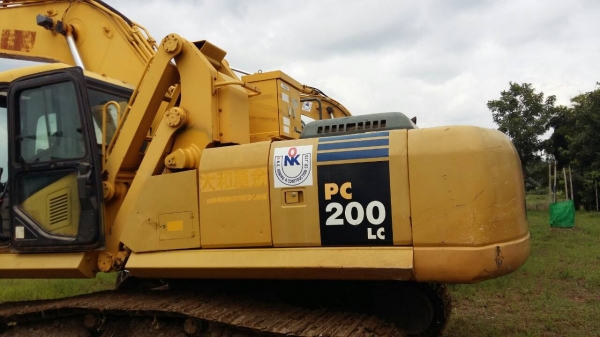 ขายรถแบคโฮPC200-7LCรถติดรายคีบมีเล่มมีบุงกีด้วยหัวเกงยกได้