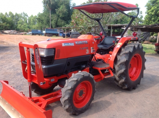 แทรกเตอร์คูโบต้า 4508 สภาพดีพร้อมใช้งาน ขายพร้อม ผานดันหน้าและ.โรตารี่