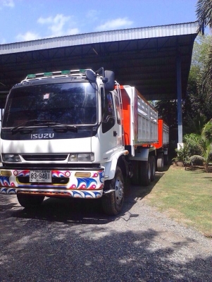 ขายรถพ่วง Isuzu euro2 เครื่องเดิม 270 ปี 47 แรง ลูก 2 เพลา ดัมพ์แม่ลูก ทะเบียนพร้อม