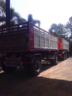 ขายรถพ่วง Isuzu euro2 เครื่องเดิม 270 ปี 47 แรง ลูก 2 เพลา ดัมพ์แม่ลูก ทะเบียนพร้อม