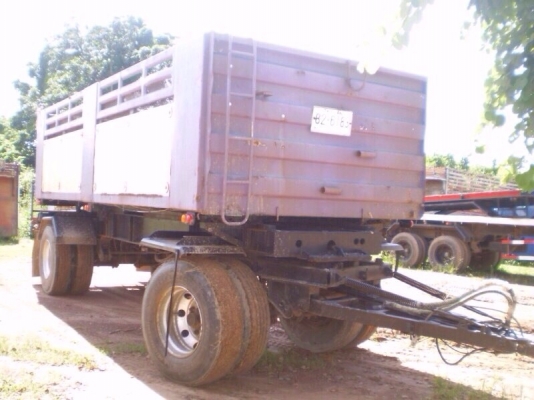 ขายลูกพ่วงข้างเรียบ 2 เพลา กระบะดัมพ์ สภาพพร้อมใช้งาน