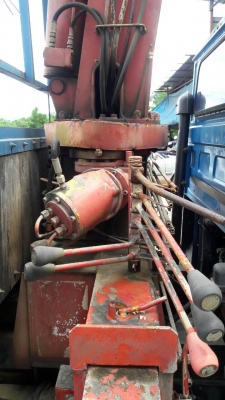 6ล้อติดเครน3ตัน...MITSUBICHI CANTER 110 แรง...(รถประมูลกรมตำรวจ มีเอกสารขึ้นเล่มทะเบียน)