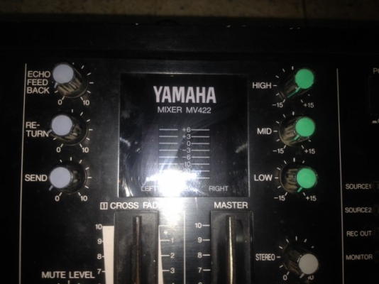 MIXER YAMAHA MV422 เก่าญี่ปุ่นเเท้สภาพดีใช้ไฟ100V