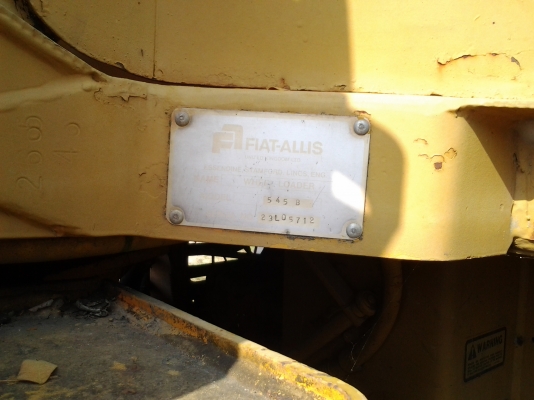 ขายด่วน..รถตัก FIAT- ALLIS 545B เอวอ่อน รถสวย พันธ์แกร่ง ใช้งานไว ได้งานมาก ประหยัดน้ำมัน สุดคุ้ม.