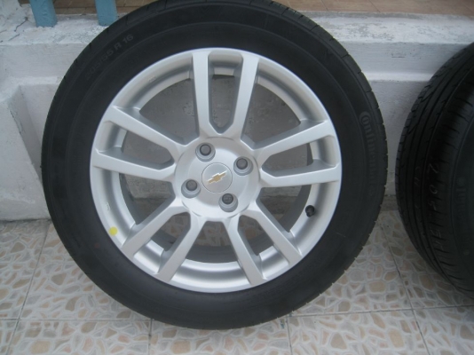 ขายล้อแม็กเดิม Chevrolet sonic 16"x6" 4รู100 et51+ยางปี 12(081-3747940)