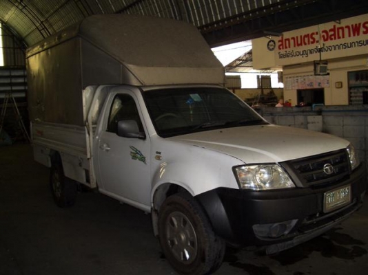 กระบะช่วงยาวTATA ไจแอนท์ 2.2พาวเวอร์CNGโรงงานปี2010 หลังคาสูง180ซม