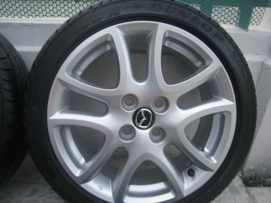 ขายล้อแม็กเดิม mazda2 16"x6.5" 4/100 et50+ยางปี12(081-3747940)