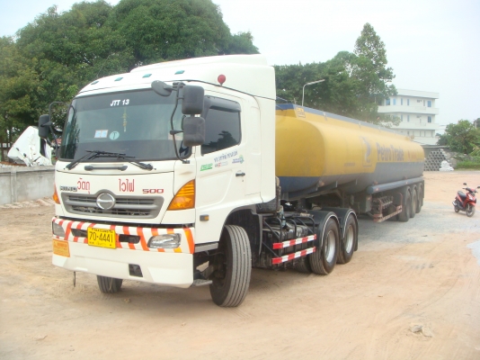 HINO - FM2P 380 HP พร้อมหางบรรทุกน้ำมันโหลดล่าง