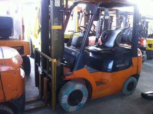 ขาย ฟอล์คลิฟท์ 1.5 ตัน TOYOTA 7FG15 LPG ระบบเดียว นำเข้าจากญี่ปุุ่น