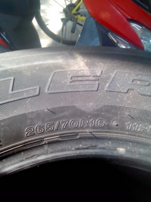 ขายยางราคาถูก BRIDGESTONE  265/70/16