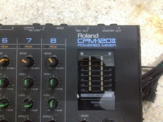 ROLAND CPM 120II POWERED MIXER เก่าญี่ปุ่นเเท้สภาพดีใช้ไฟ100V