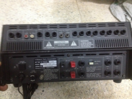 ROLAND CPM 120II POWERED MIXER เก่าญี่ปุ่นเเท้สภาพดีใช้ไฟ100V