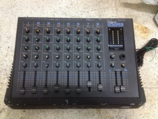ROLAND CPM 120II POWERED MIXER เก่าญี่ปุ่นเเท้สภาพดีใช้ไฟ100V