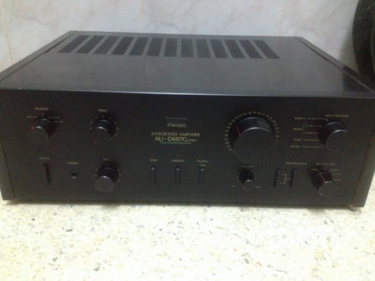 เเอม SUNSUI AU D607G เก่าญี่ปุ่นเเท้สภาพสวยใช้ไฟ100V