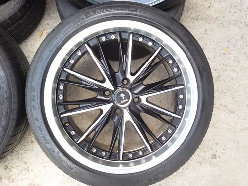 ขายล้อ Kranze Sportขอบ17 4รู100 7.5 ET42  พร้อมยาง 4 ล้อ