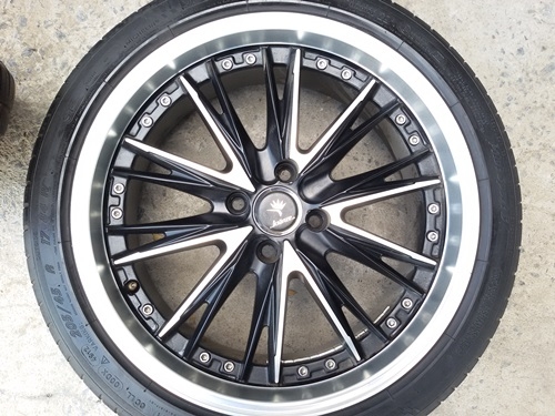 ขายล้อ Kranze Sportขอบ17 4รู100 7.5 ET42  พร้อมยาง 4 ล้อ