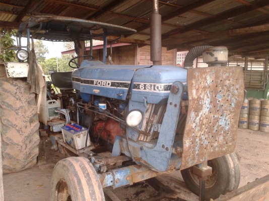 ขายรถไถ FORD 6610 เสื้อลาย ปั๊มกลม ไอดีใหญ่ ใบมีดดันหน้า+ผาน 3 เอกสารสัญญาซื้อขาย