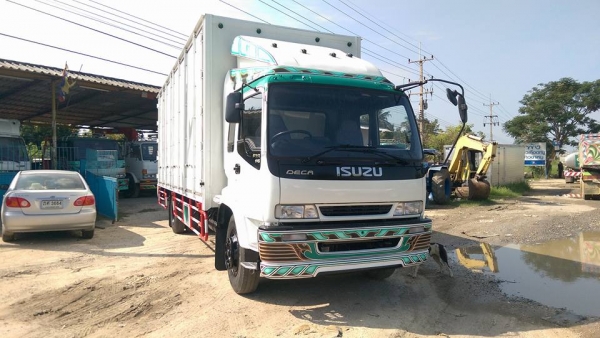 6ล้อเดกก้า 195 แรง ตู้แห้ง10บาน ยาว7.20 ยาง 9 รถห้างแท้ พร้อมใช้งานรถสวยจัด