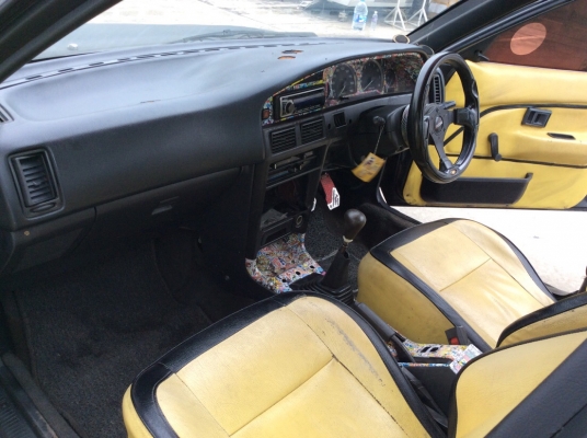 ขายรถโตโยต้า โคโรล่า EE90 ปี91 เครื่องสามห่วงหัวฉีด 1.3 เกียร์ธรรมดา ติดแก๊สLPG ใช้ได้2ระบบ เพาเวอร์ ภายในเบาะหนังแอร์เย็นวิทยุCD ตัวถังสีดำด้านไม่ผุ แม็ก15" ดิสก์4ล้อ เครื่องแน่นวิ่งดีครับ รถขับดีครับ ช่วงล่างใช้ได้เลี้ยวไม่ดัง พร้อมใช้ครับ ขับกลับไ