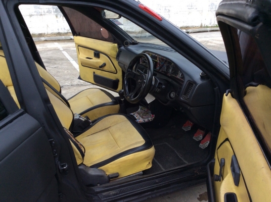 ขายรถโตโยต้า โคโรล่า EE90 ปี91 เครื่องสามห่วงหัวฉีด 1.3 เกียร์ธรรมดา ติดแก๊สLPG ใช้ได้2ระบบ เพาเวอร์ ภายในเบาะหนังแอร์เย็นวิทยุCD ตัวถังสีดำด้านไม่ผุ แม็ก15" ดิสก์4ล้อ เครื่องแน่นวิ่งดีครับ รถขับดีครับ ช่วงล่างใช้ได้เลี้ยวไม่ดัง พร้อมใช้ครับ ขับกลับไ