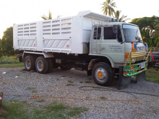 ขายรถบรรทุกสิบล้อดัมพ์ Hino sumo227 เครื่องเดิม EM100-220 แรง 2 เพลา กระบะดัมพ์ มีระบบลากลูก