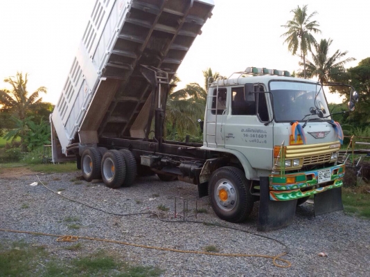 ขายรถบรรทุกสิบล้อดัมพ์ Hino sumo227 เครื่องเดิม EM100-220 แรง 2 เพลา กระบะดัมพ์ มีระบบลากลูก