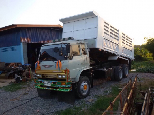 ขายรถบรรทุกสิบล้อดัมพ์ Hino sumo227 เครื่องเดิม EM100-220 แรง 2 เพลา กระบะดัมพ์ มีระบบลากลูก
