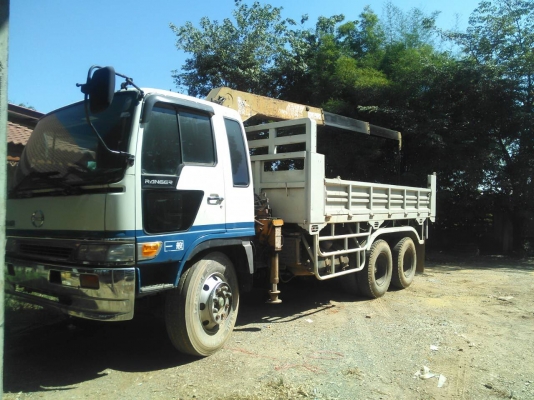 ขาย 950,000บ สิบล้อ ฮีโน่ FL18-195 ดั้ม 2เพา ติดเครน TANADO 3.5ตัน สภาพดีสวยพร้อมใช้ ทะเบียนพร้อมโอน