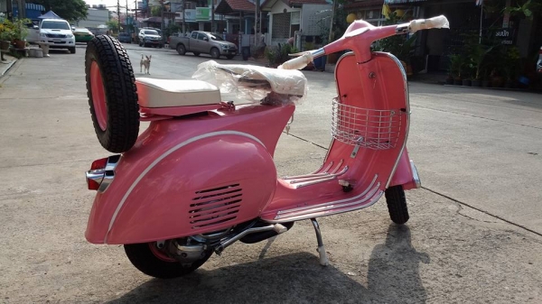 ขาย vespa 64 อินเดีย สีชมพูมุก จัดทรง อิตารี no book เครื่อง px ยิงทรายทั้งลูก เครื่องผ่าใหม่ ประกอบใหม่สวยๆเลยครับ พร้อมขี่กลับเลยครับ เอกสารอินวอย ราคา 52,500 บาทครับ สนใจติดต่อ 0826336557 โป้ง รับเทรินทุกรุ่นครับ.
