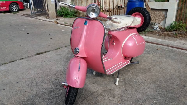 ขาย vespa 64 อินเดีย สีชมพูมุก จัดทรง อิตารี no book เครื่อง px ยิงทรายทั้งลูก เครื่องผ่าใหม่ ประกอบใหม่สวยๆเลยครับ พร้อมขี่กลับเลยครับ เอกสารอินวอย ราคา 52,500 บาทครับ สนใจติดต่อ 0826336557 โป้ง รับเทรินทุกรุ่นครับ.