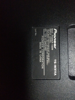 SUB BOXใต้เบาะ Pioneer TS-WX11A ดอก6x9 เพาเวอร์ในจัง150W เสียงเบสแน่น มือ2 ญี่ปุ่น