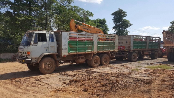 ขายรถพ่วง ดั้มแม่-ลูก ISUZU ROCKY 240 คัสซีสวยตลอดเส้น เครื่องเดิม เกียร์เดิม Easton ช่วงล่างดี เบรคทิฟฟี่ ทะเบียนพร้อมโอนครับ