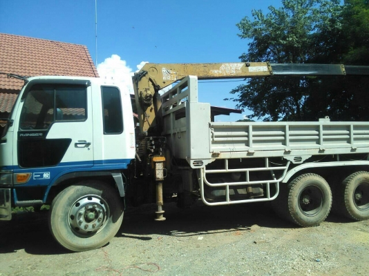 สิบล้อ 2เพลา ฮีโน่ FL18 หัวไฮเท็ค เครือง 195 -แอร์ เวอร์ ทิฟฟี 2เพา ติดเครน 3.5ตัน ท้องวี รถสภาพดีพร้อมใช้ ทะเบียนพร้อมโอน