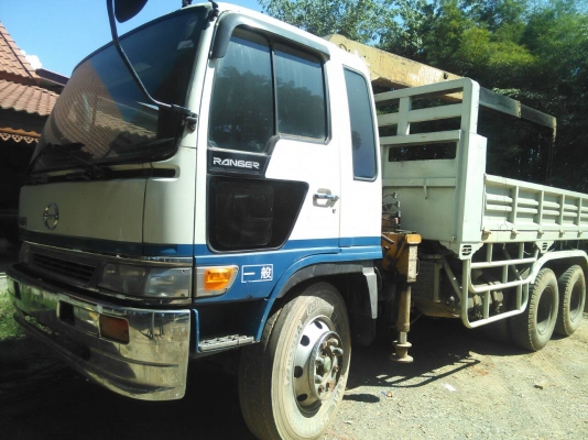 สิบล้อ ฮีโน่ FL18 เครือง195แรง ดั้ม 2เพา เครน 3.5ตัน สภาพดีสวยพร้อมใช้ ทะเบียนพร้อมโอน