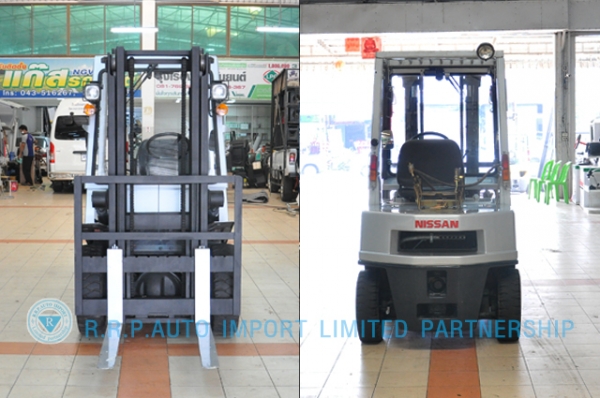 ขายรถโฟล์คลิฟท์มือสอง NISSAN  รุ่น PH02 ราคา 175,000 บาท นำเข้าจากประเทศญี่ปุ่น 100\% ไม่เคยใช้งานในไทย