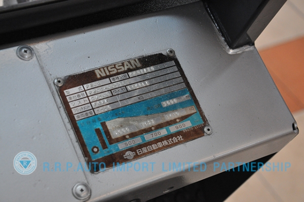 ขายรถโฟล์คลิฟท์มือสอง NISSAN  รุ่น PH02 ราคา 175,000 บาท นำเข้าจากประเทศญี่ปุ่น 100\% ไม่เคยใช้งานในไทย