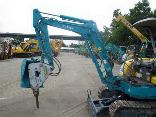 ขายสุดยอดรถขุด KUBOTA U30-3S รถเก่านอกแท้ 100\% หัวกระแทก พร้อมบุ้งกี๋ (มีระบบออโต้คันเร่งไฟฟ้า) รถพร้อมใช้งาน เอกสารอินวอยพร้อมจดทะเบียน