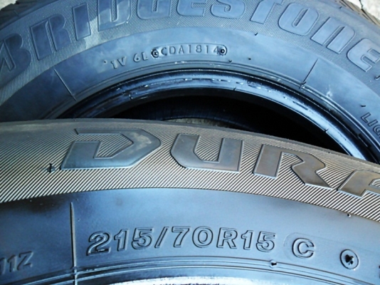 ยางกระบะขอบ15 บริดสโตน215-70-R15ลงพื้นปลายปี14 (4เส้น 5,500บ) ยางกระบะขอบ15 บริดสโตน215-70-R15ลงพื้นปลายปี14 (4เส้น 5,500บ)