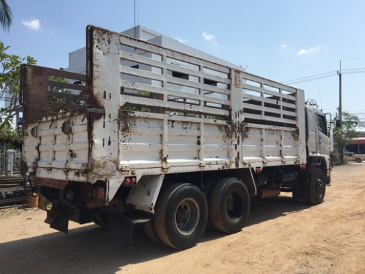 ฝากขาย HINO MEGA 320 ยูโรทู รถพ่วง 18 ล้อ กระบะเหล็กคอกสูง ไม่ดั้ม แม่ยาว 6.20เมตร ลูกพ่วงยาว 6.40เมตร