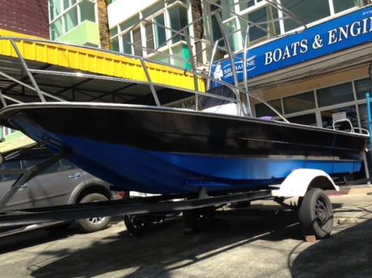 ขายเรือไฟเบอร์18ฟุตพร้อมเทลเลอร์ ไม่มีเครื่อง