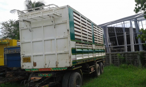 ขายลูกพ่วงดั๊มพ์ สามเพลาแท้ คอกเกษตร กระบะเหล็กต่ออู่สหกิจ ปี 2553 ยาว 7.50 เมตร ( เจ้าของขายเอง ไม่รับนายหน้า )