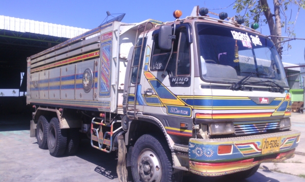 HINO 3 M สิบล้อ 2 เพลา ดัมพ์ กระบะอลูมิเนียม สวยๆ