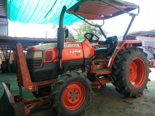 คูโบต้า L3408  4 WD 2 เพลาใบมีดดัน.รถไร่เดิมๆ ไม่เคยลงนา