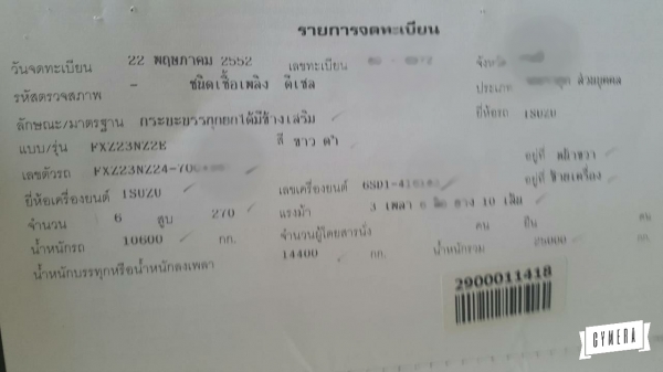 Isuzu fxz 270  เฉพาะตัวแม่  2 ล้านบาทคะ