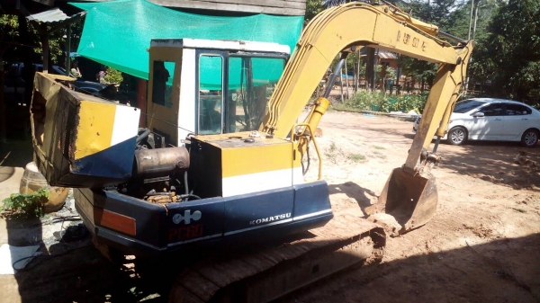 KOMATZU pc 60-5 เครื่องเดิมปั้มเดิม เอกสารซื้อขาย ทำงานเร็วเอวแน่น