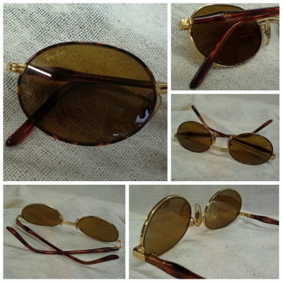 แว่นตาเรย์-แบนซุปเปอร์คลาสสิค B&amp;L RAY-BAN ROUND METAL OVAL TORTUGA USA