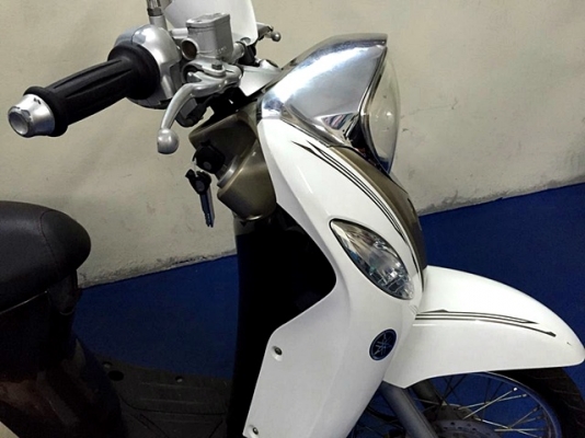 Fino i ลายพรีเมี่ยม สีขาว สวยสะอาด พิมนิยม รถเดือน พฤศจิกายน ปี 56 ไมล์ 11xxx โล เปลี่ยนยางให้ใหม่หน้าหลัง แถม 3 รายการ 22900