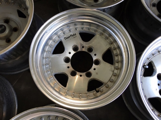 ขายล้อ WORK DEERFIELD 15x8 ออฟลบ13 6 รูกระบะ ประมูลจากญี่ปุ่น