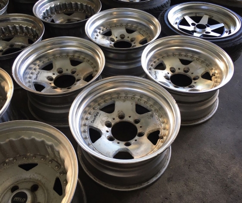 ขายล้อ WORK DEERFIELD 15x8 ออฟลบ13 6 รูกระบะ ประมูลจากญี่ปุ่น