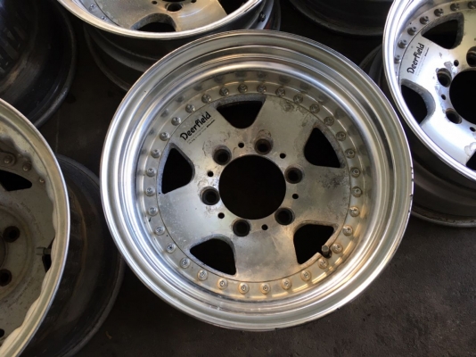 ขายล้อ WORK DEERFIELD 15x8 ออฟลบ13 6 รูกระบะ ประมูลจากญี่ปุ่น